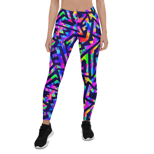 Bright Geometric Leggings