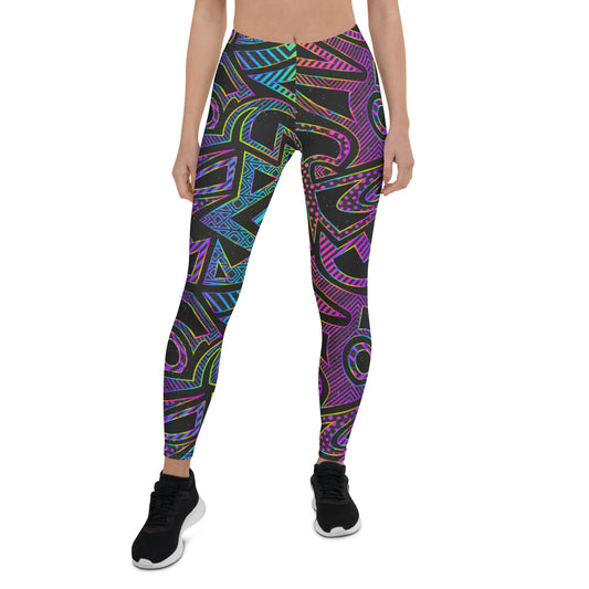 Bright Geometric Leggings