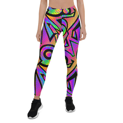 Bright Geometric Leggings