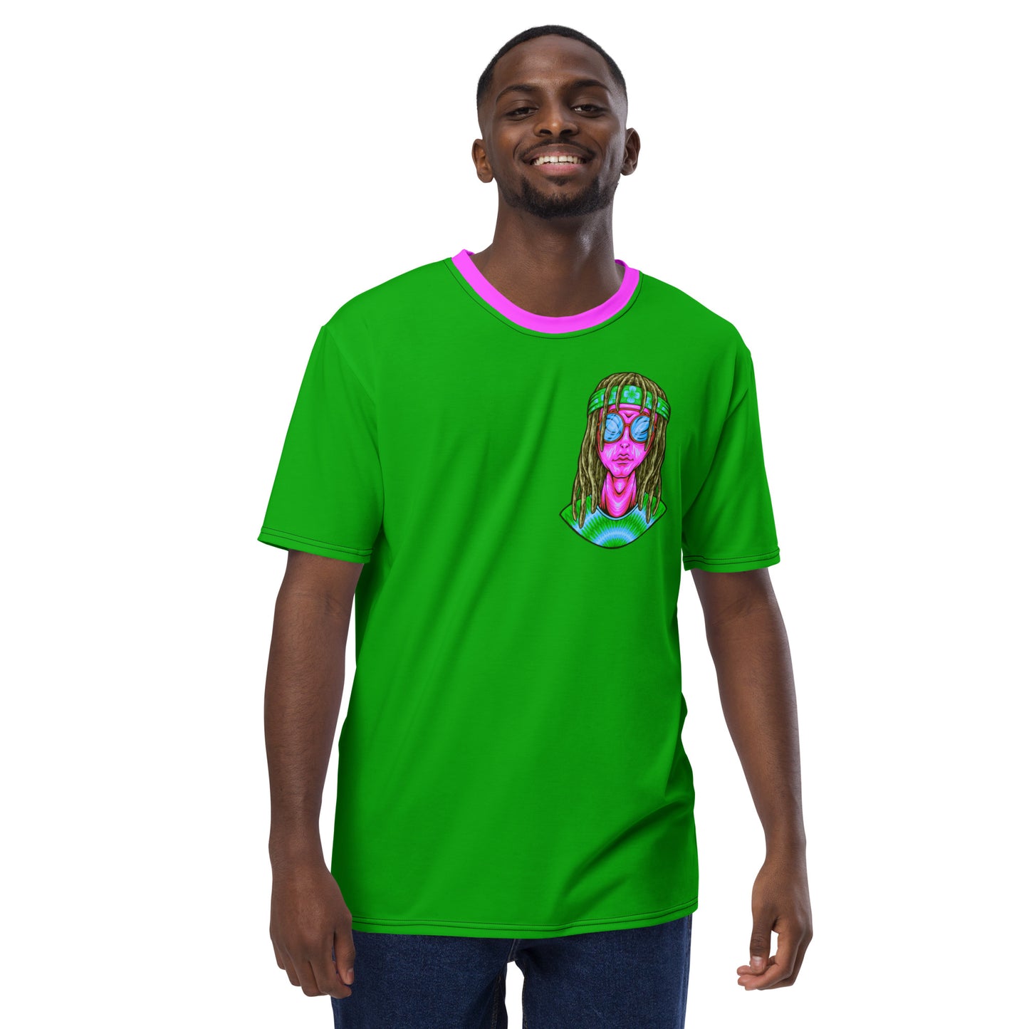 Psychedelic Alien With Dreads Men's t-shirt