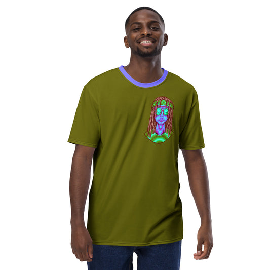 Psychedelic Alien With Dreads Men's t-shirt