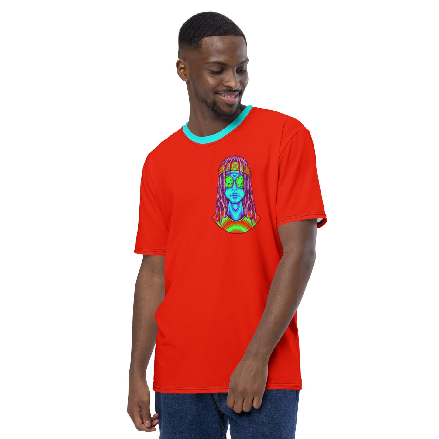 Psychedelic Alien With Dreads Men's t-shirt