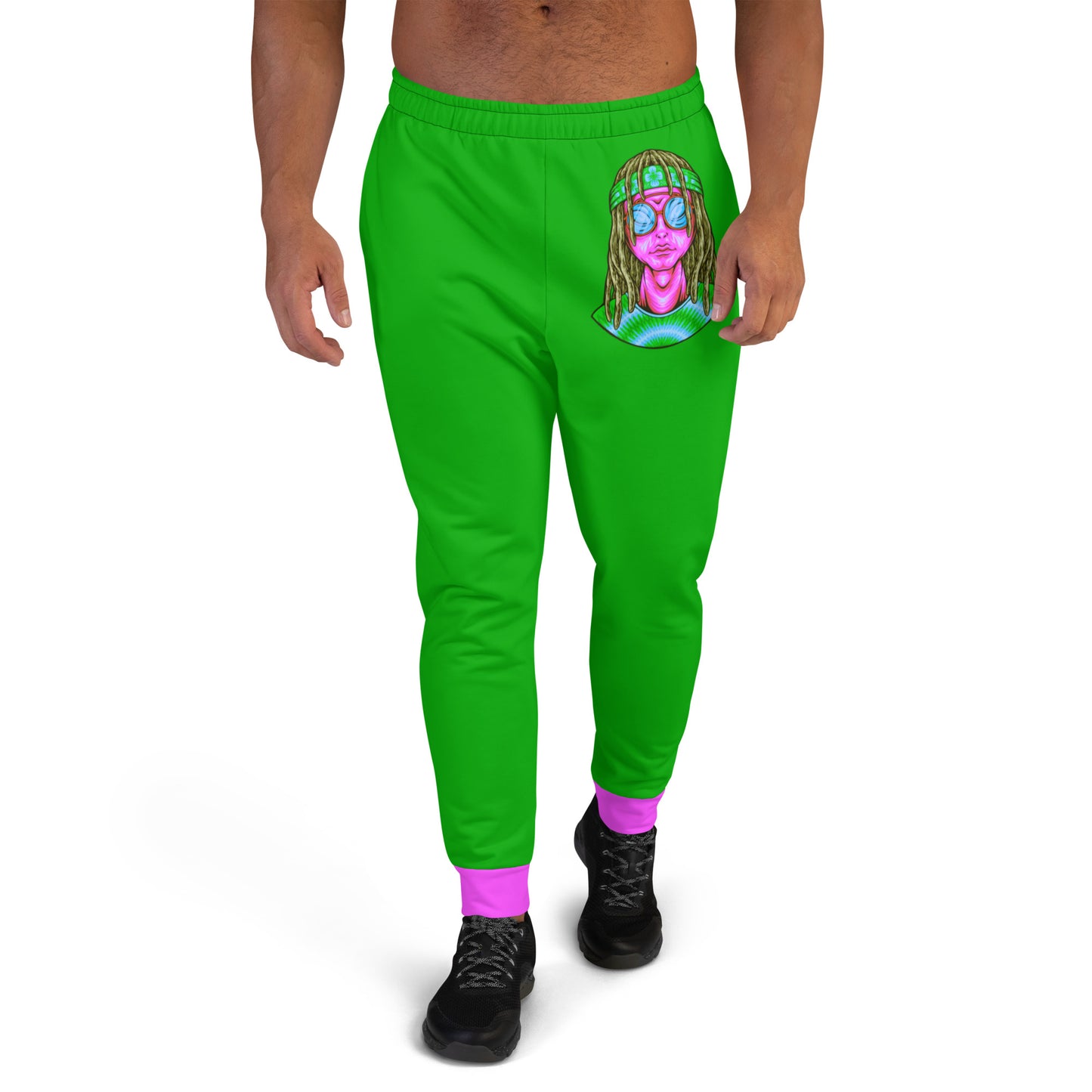 Psychedelic Alien With Dreads Men's Joggers