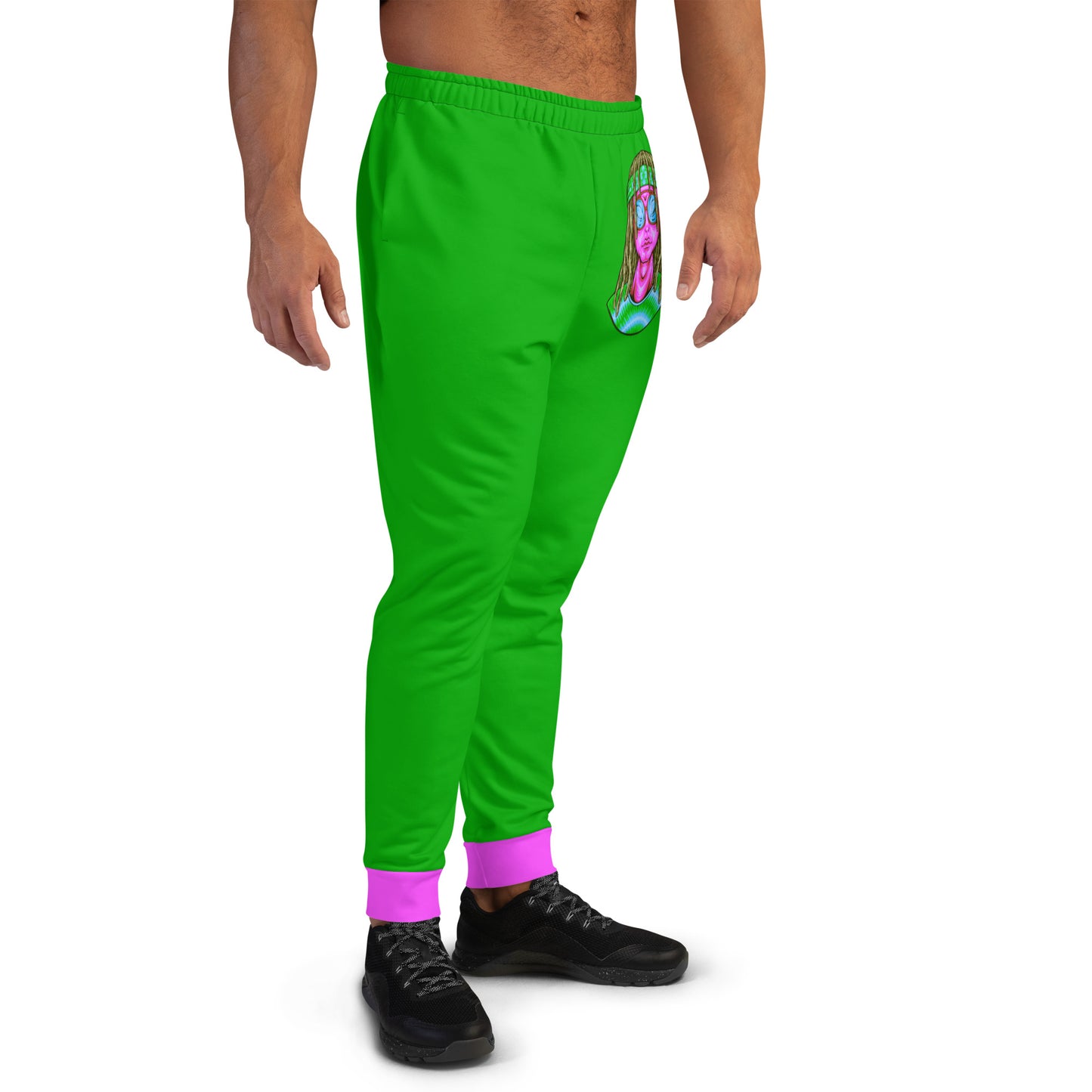 Psychedelic Alien With Dreads Men's Joggers