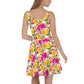 Cute Garden Flowers Skater Dress