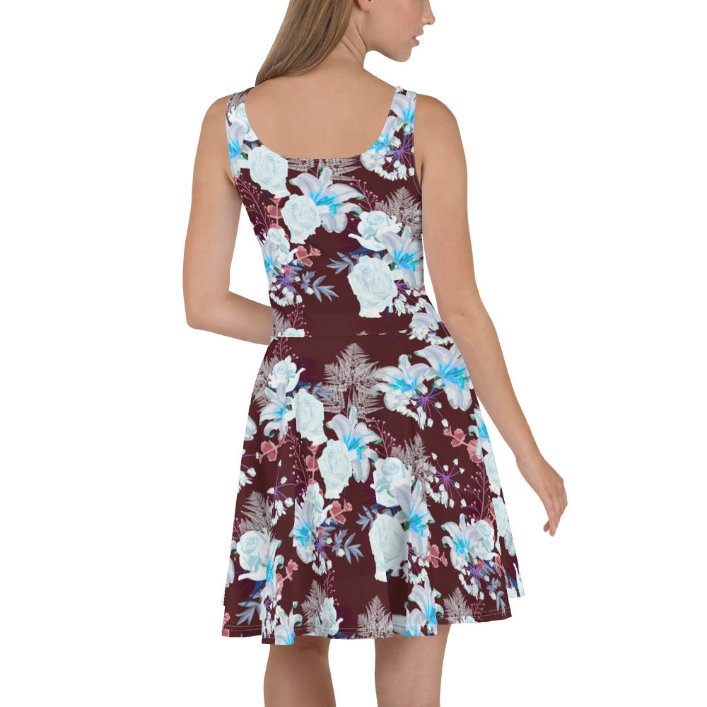 Tropic Flowers Skater Dress