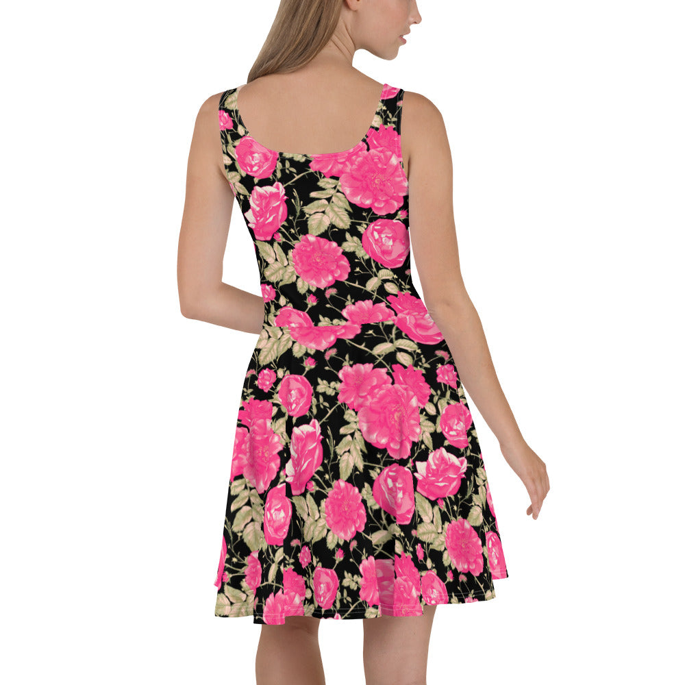 Tropic Roses Skater Dress