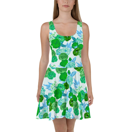 Garden Flowers Skater Dress