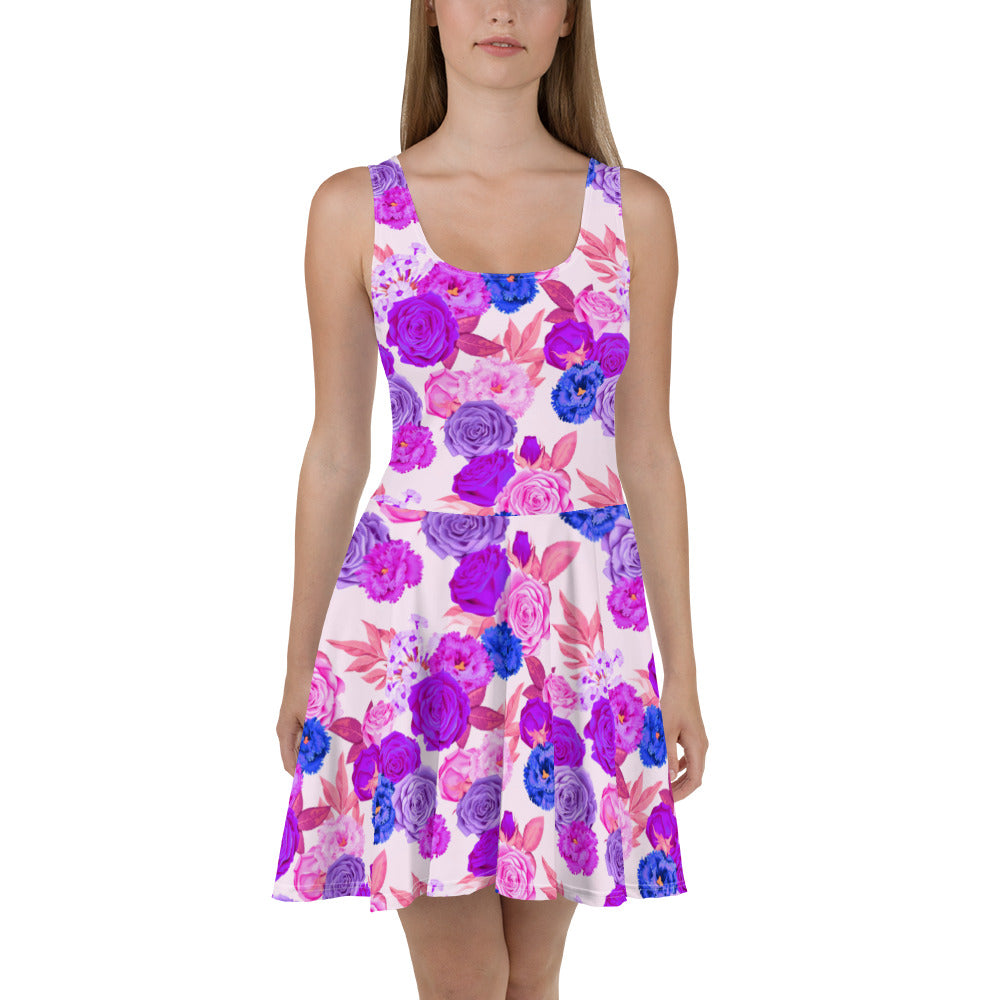 Garden Flowers Skater Dress