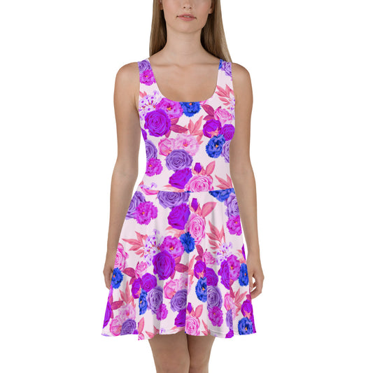 Garden Flowers Skater Dress