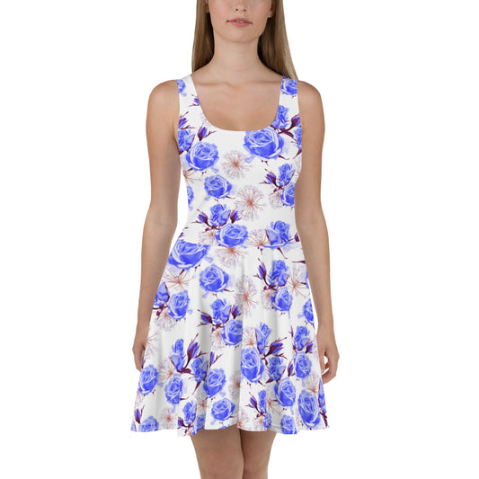 Roses Bush Skater Dress