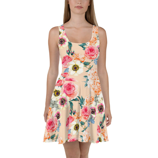 Roses Bush Skater Dress