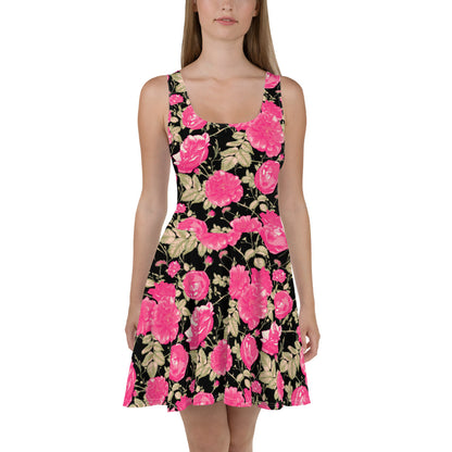 Tropic Roses Skater Dress