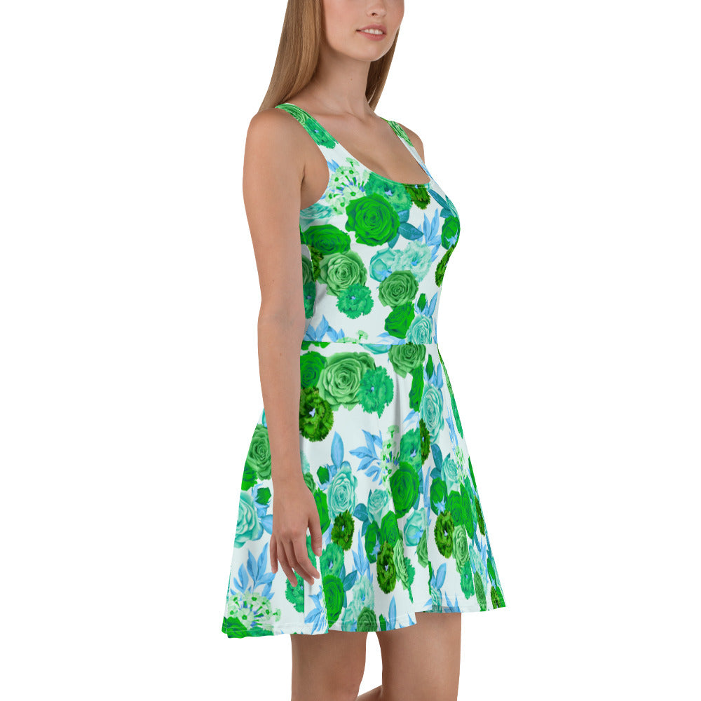 Garden Flowers Skater Dress