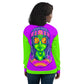 Psychedelic Alien With Dreads Unisex Bomber Jacket