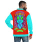 Psychedelic Alien With Dreads Unisex Bomber Jacket