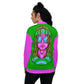 Psychedelic Alien With Dreads Unisex Bomber Jacket