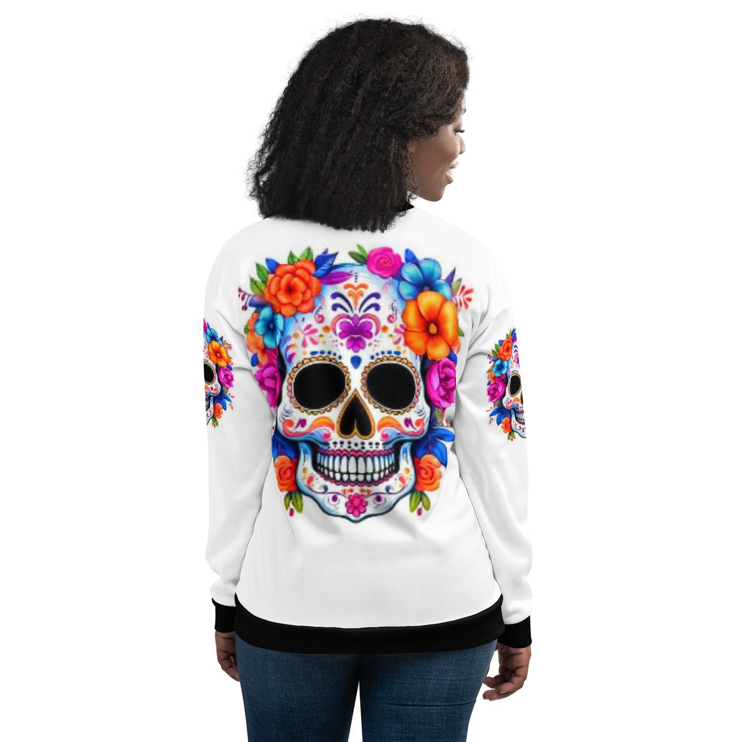 Sugar Skull Unisex Bomber Jacket