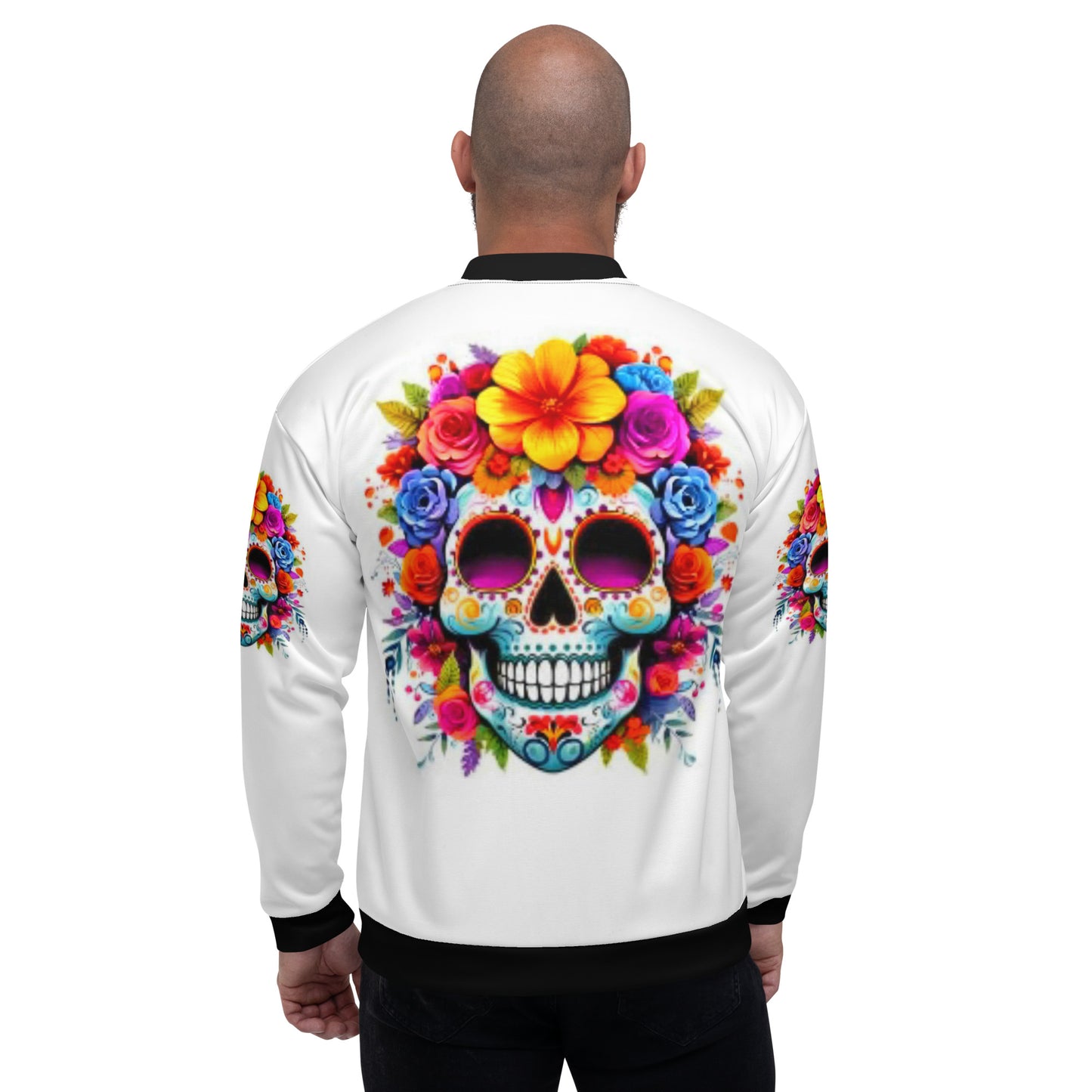 Sugar Skull Unisex Bomber Jacket