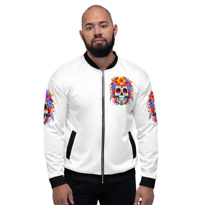 Sugar Skull Unisex Bomber Jacket