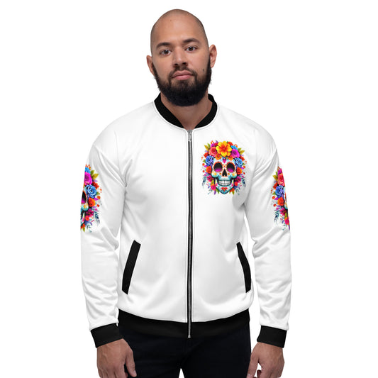 Sugar Skull Unisex Bomber Jacket