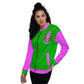 Psychedelic Alien With Dreads Unisex Bomber Jacket