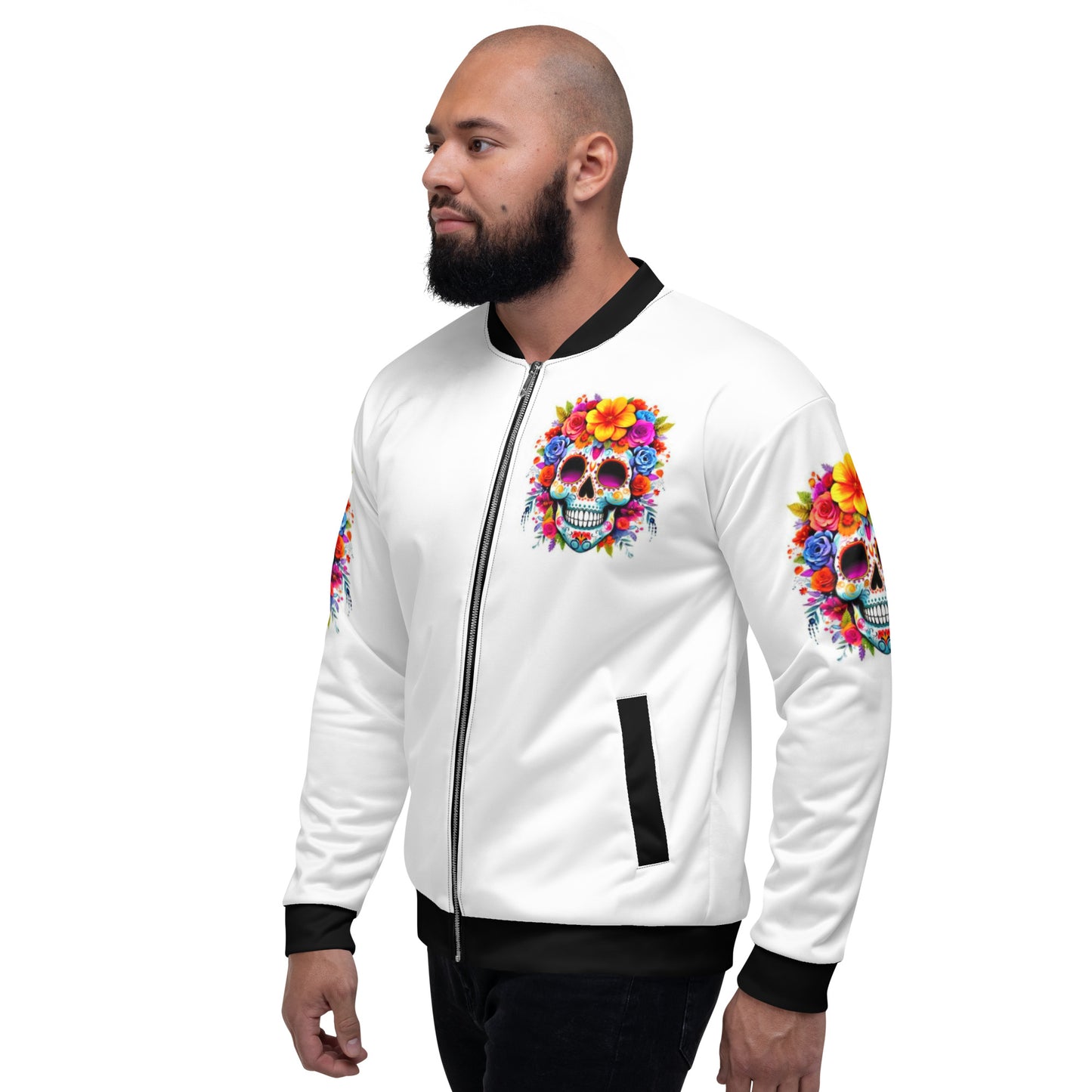 Sugar Skull Unisex Bomber Jacket