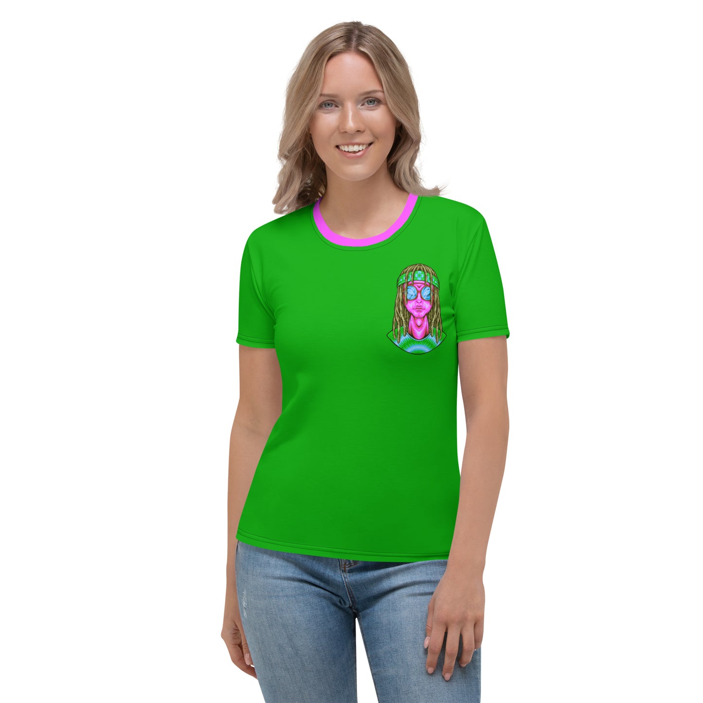 Psychedelic Alien With Dreads Women's t-shirt