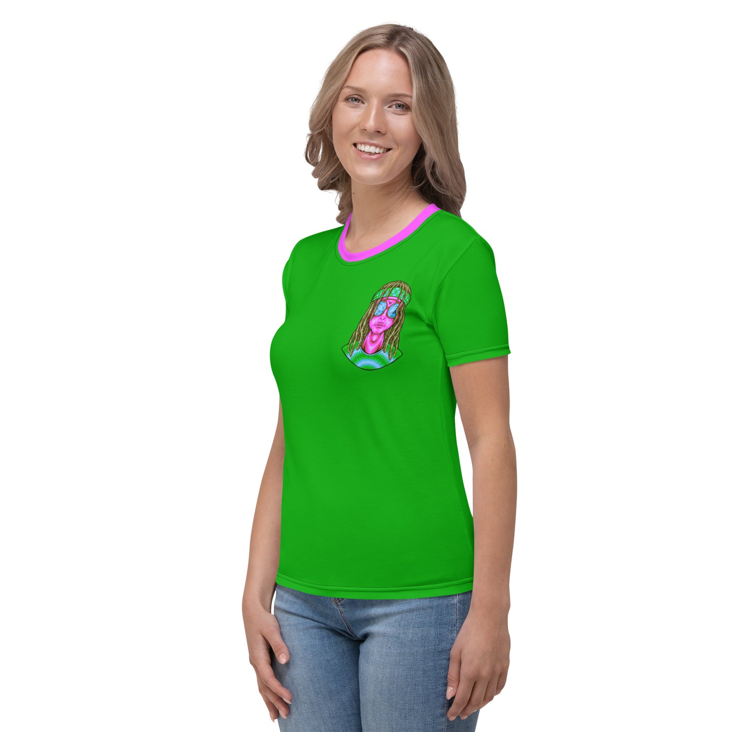 Psychedelic Alien With Dreads Women's t-shirt