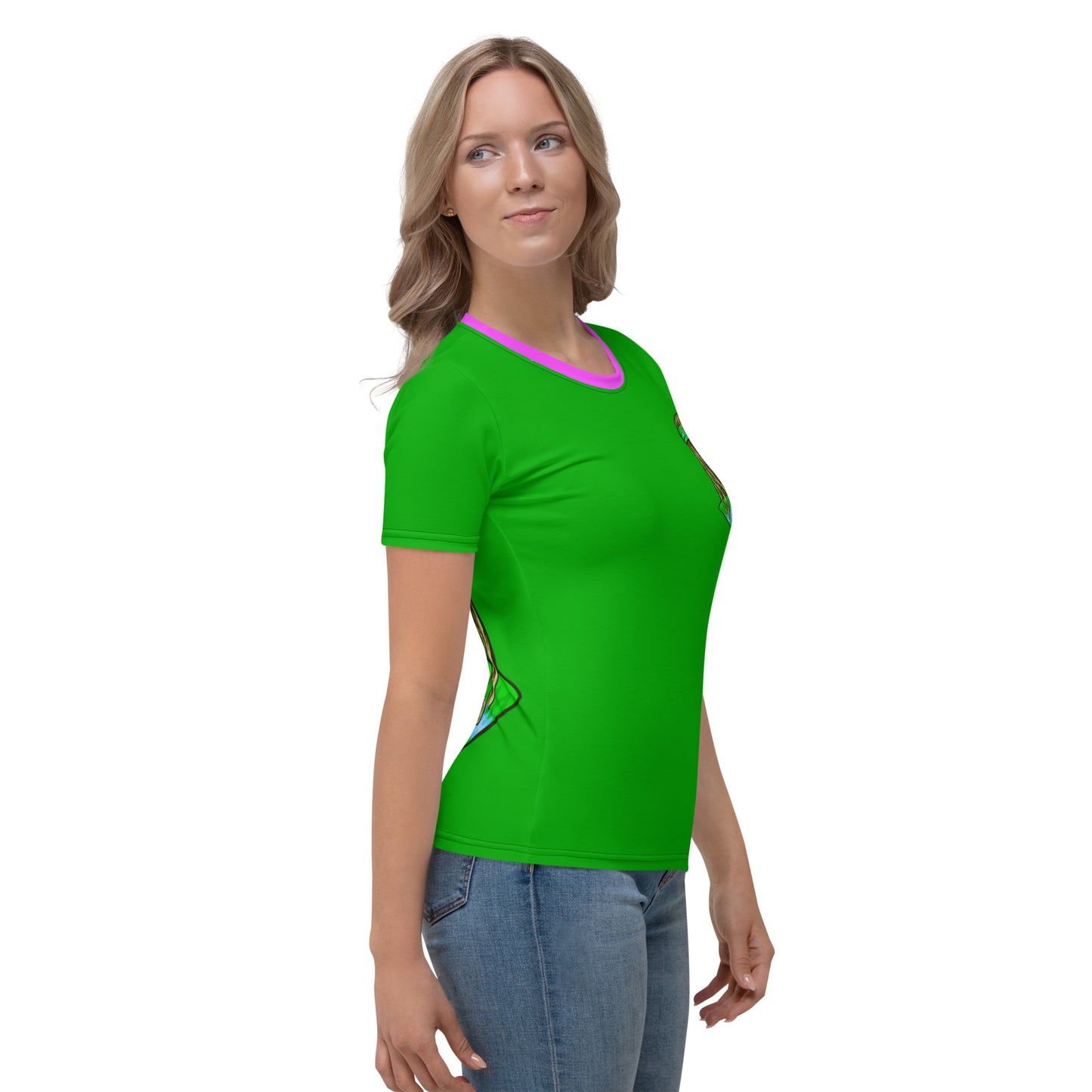 Psychedelic Alien With Dreads Women's t-shirt