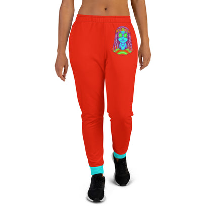 Psychedelic Alien With Dreads Women's Joggers