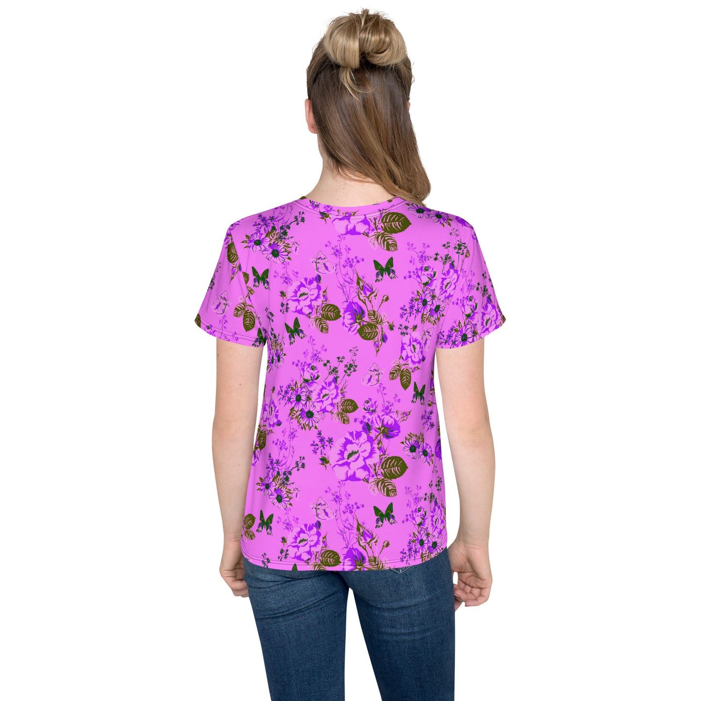 Butterflies and Roses Kids T-shirt