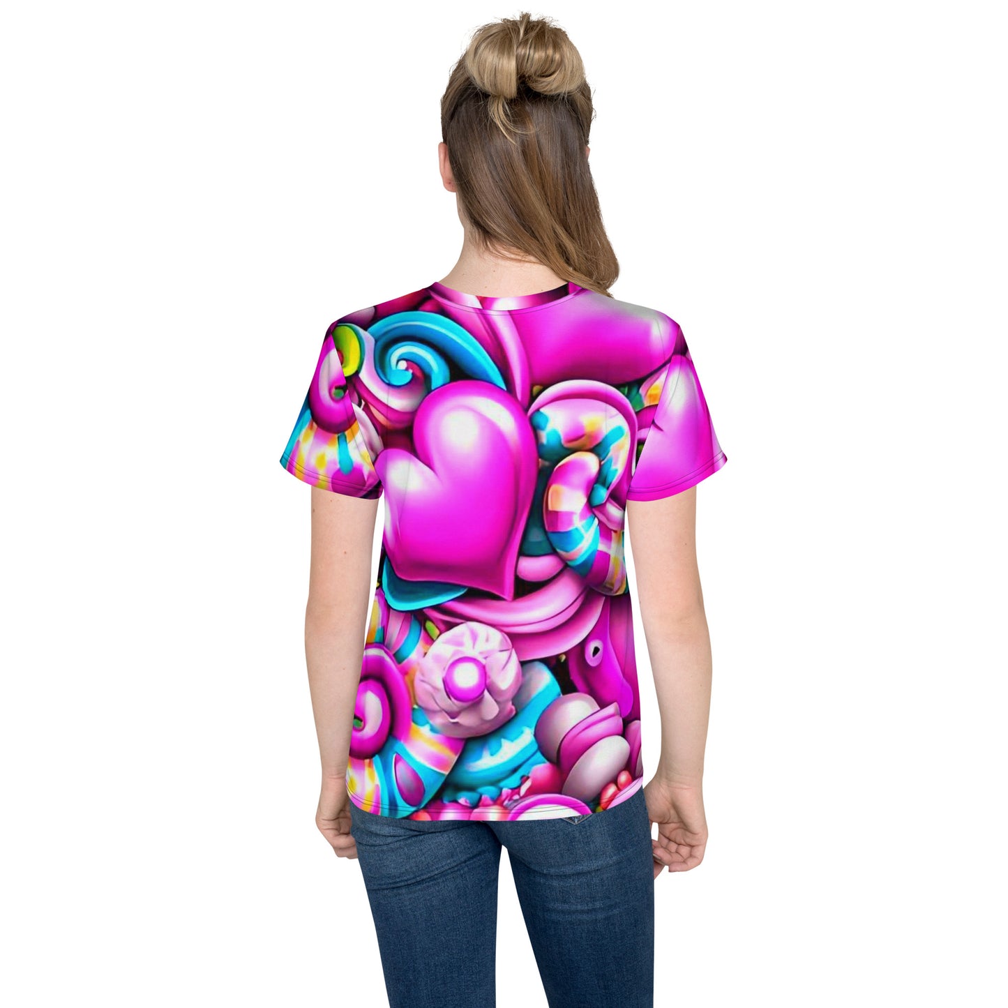 Kids Cute Hearts crew neck t-shirt