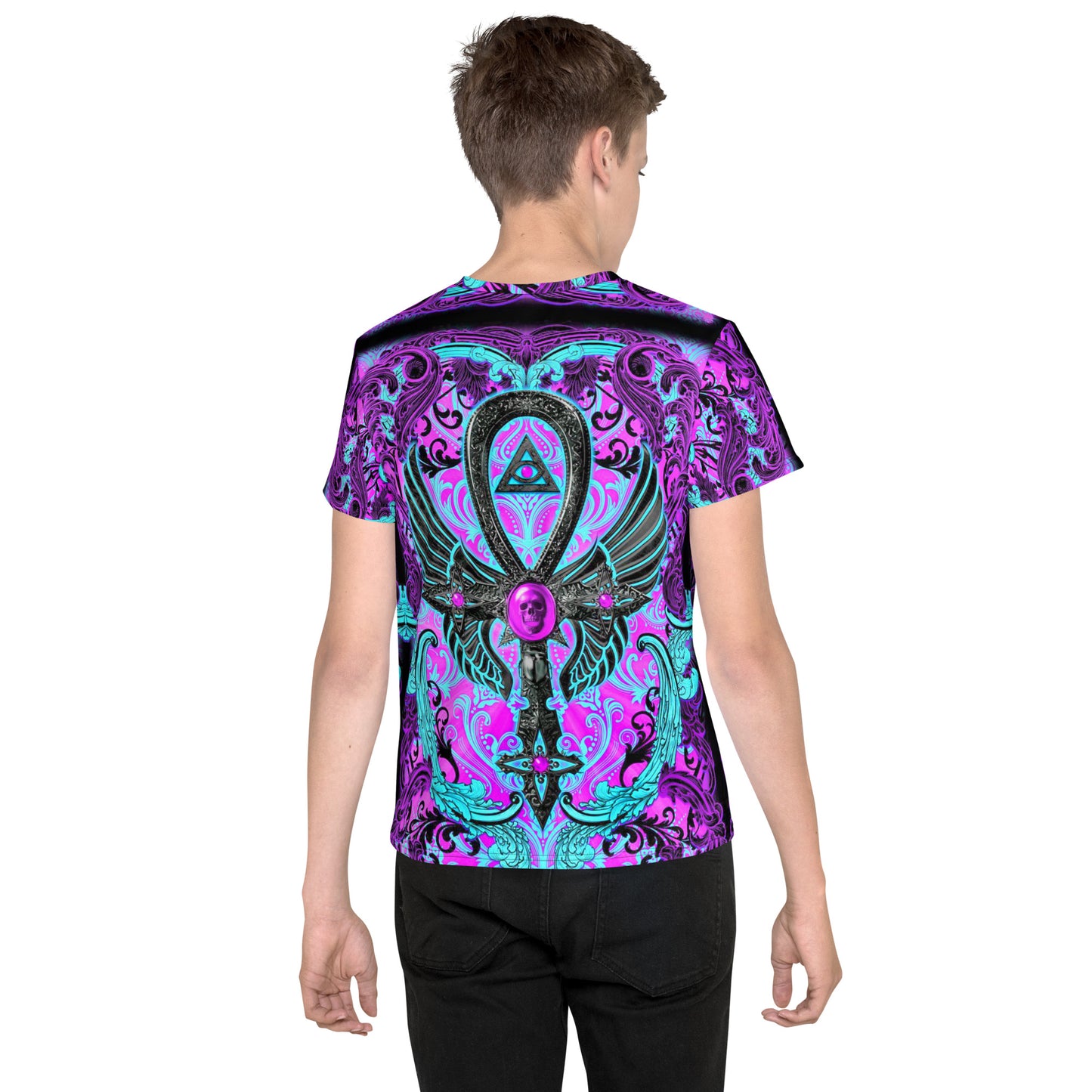 Kid's Egyptian Ankh crew neck t-shirt