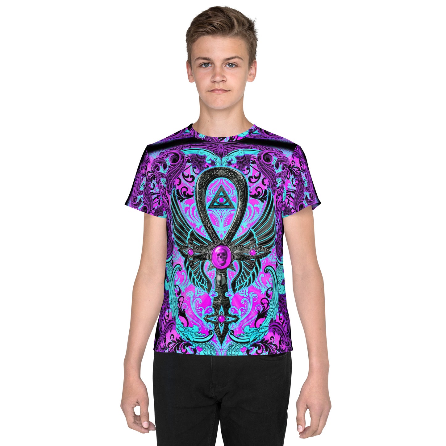 Kid's Egyptian Ankh crew neck t-shirt