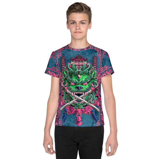 Kids Chinese Dragon crew neck t-shirt