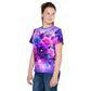 Kids Colorful Flowers crew neck t-shirt