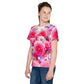 Kids Colorful Flowers crew neck t-shirt