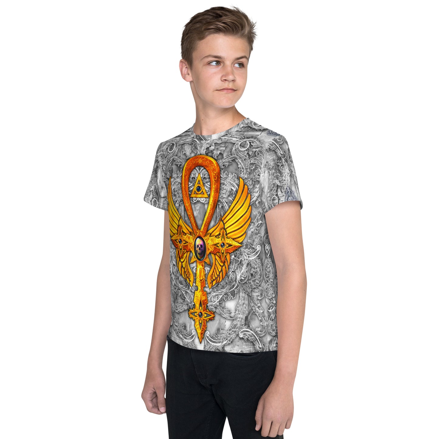 Kid's Egyptian Ankh crew neck t-shirt