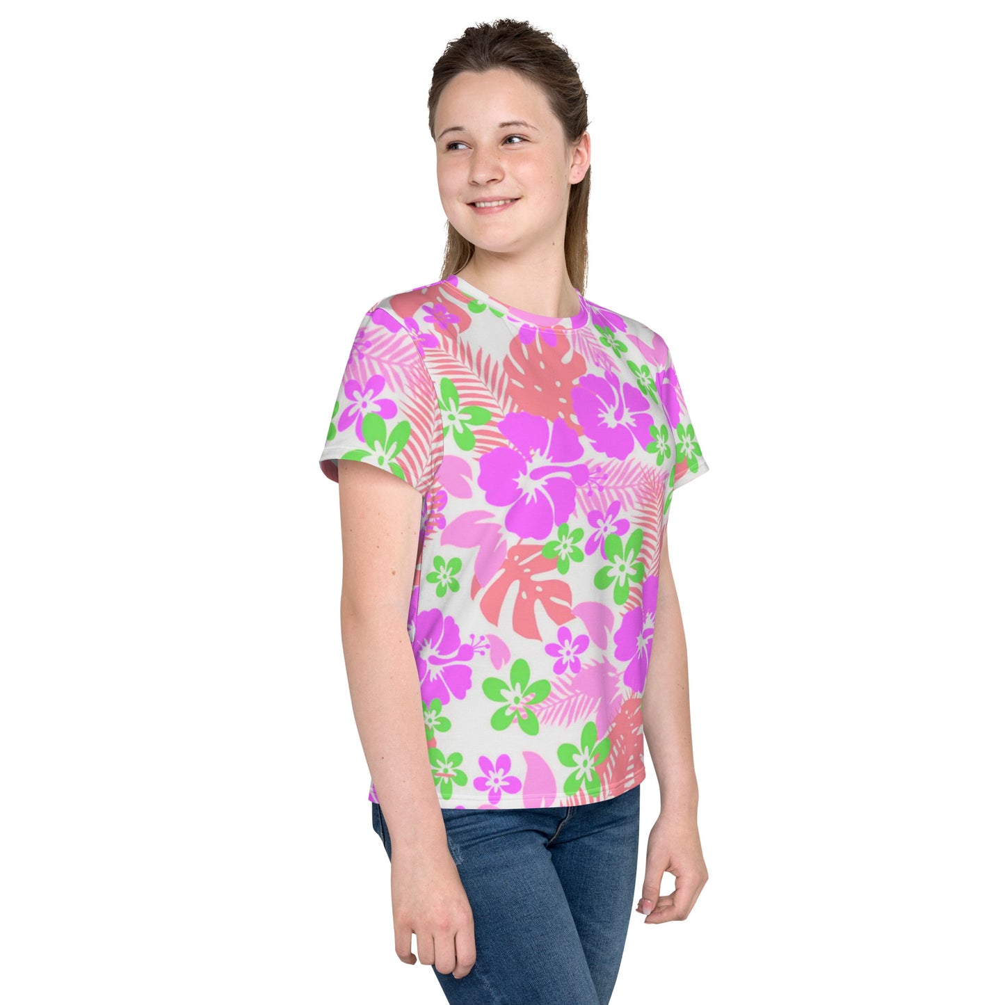 Tropical Hawaiian Flowers Kids T-shirt