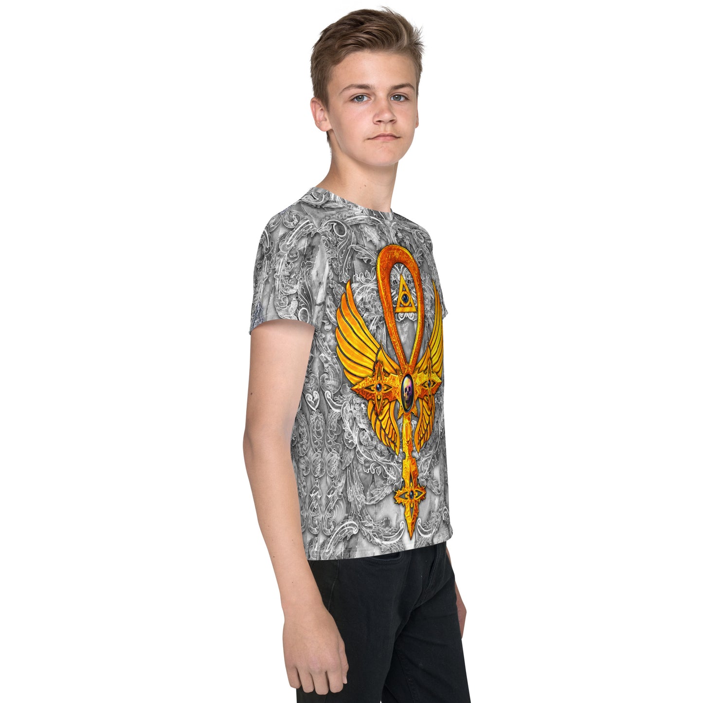 Kid's Egyptian Ankh crew neck t-shirt