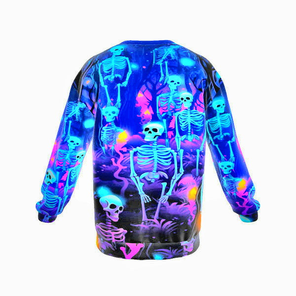 Land Of The Dead Men's Drop Shoulder Round Neck Long-Sleeved Sweatshirt