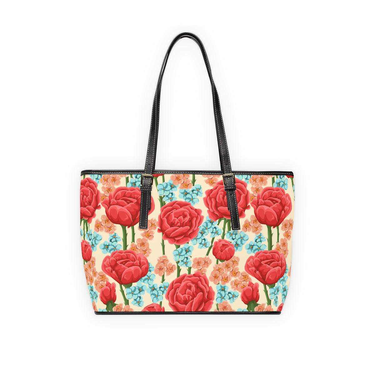 Beautiful Roses PU Leather Shoulder Bag