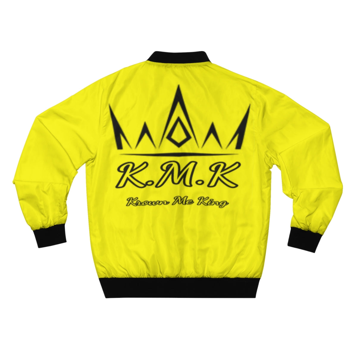 Krown Me King Yellow Men's Bomber Jacket