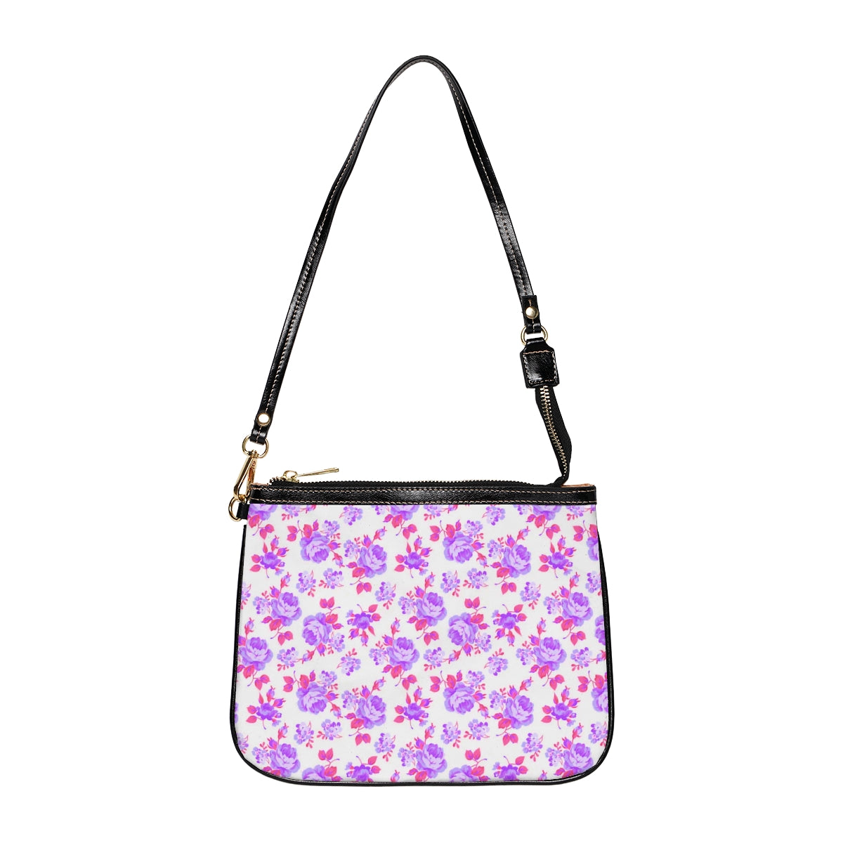 Beautiful Purple Roses Small Shoulder Bag