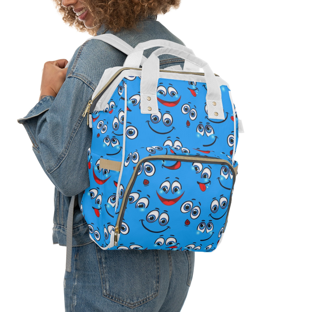 Funny Cartoons Emotions Multifunctional Backpack