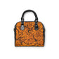 Cute Flower Orange & Black Shoulder Handbag