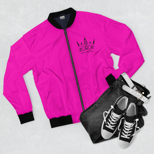 Krown Me King Pink Men's Bomber Jacket