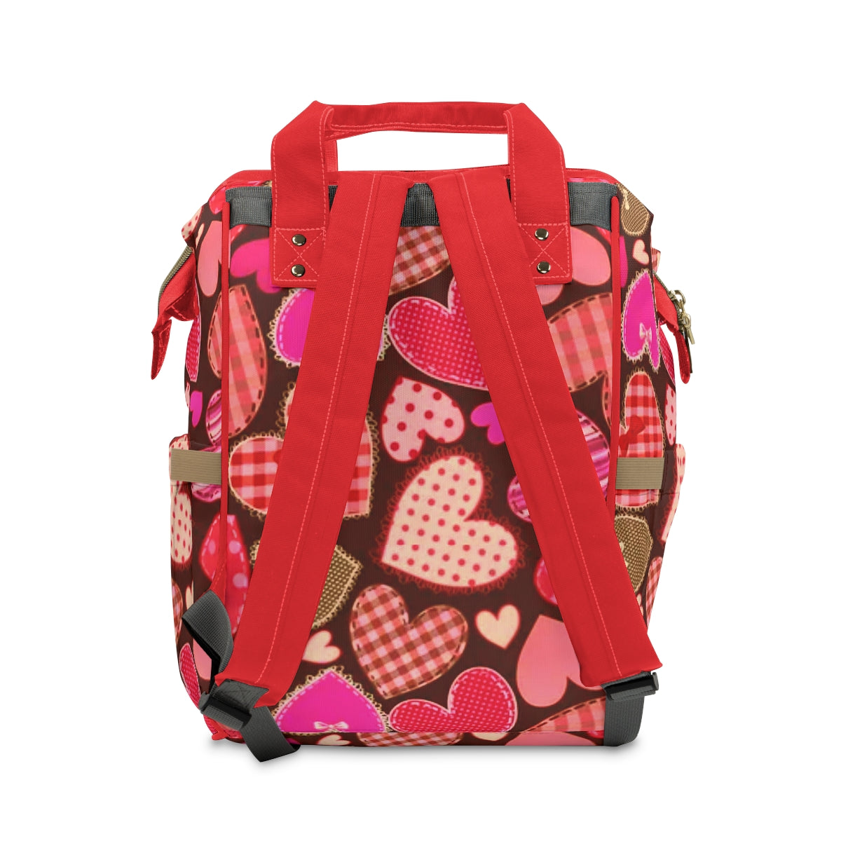 Cute Red Hearts Multifunctional Backpack