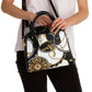 Golden Swirls Shoulder Handbag